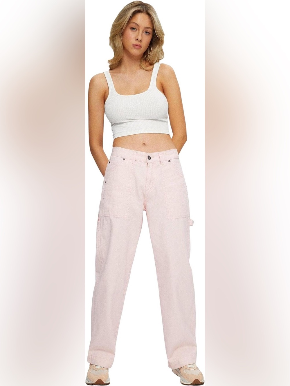 Women’s Kuwalla Light Pink Carpenter Jeans